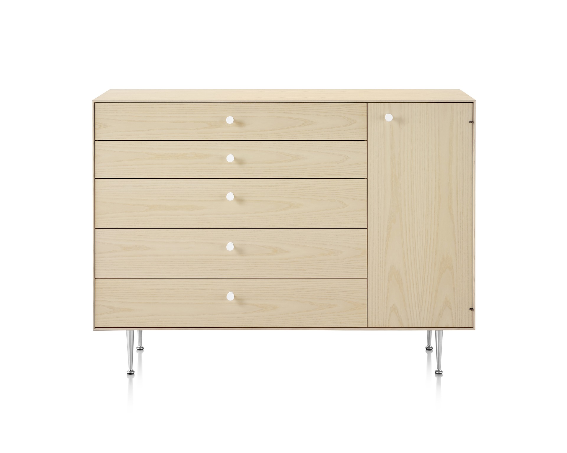 A White Ash Nelson Thin Edge Cabinet.