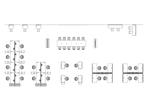 A line drawing viewed from above - Clubhouse 024