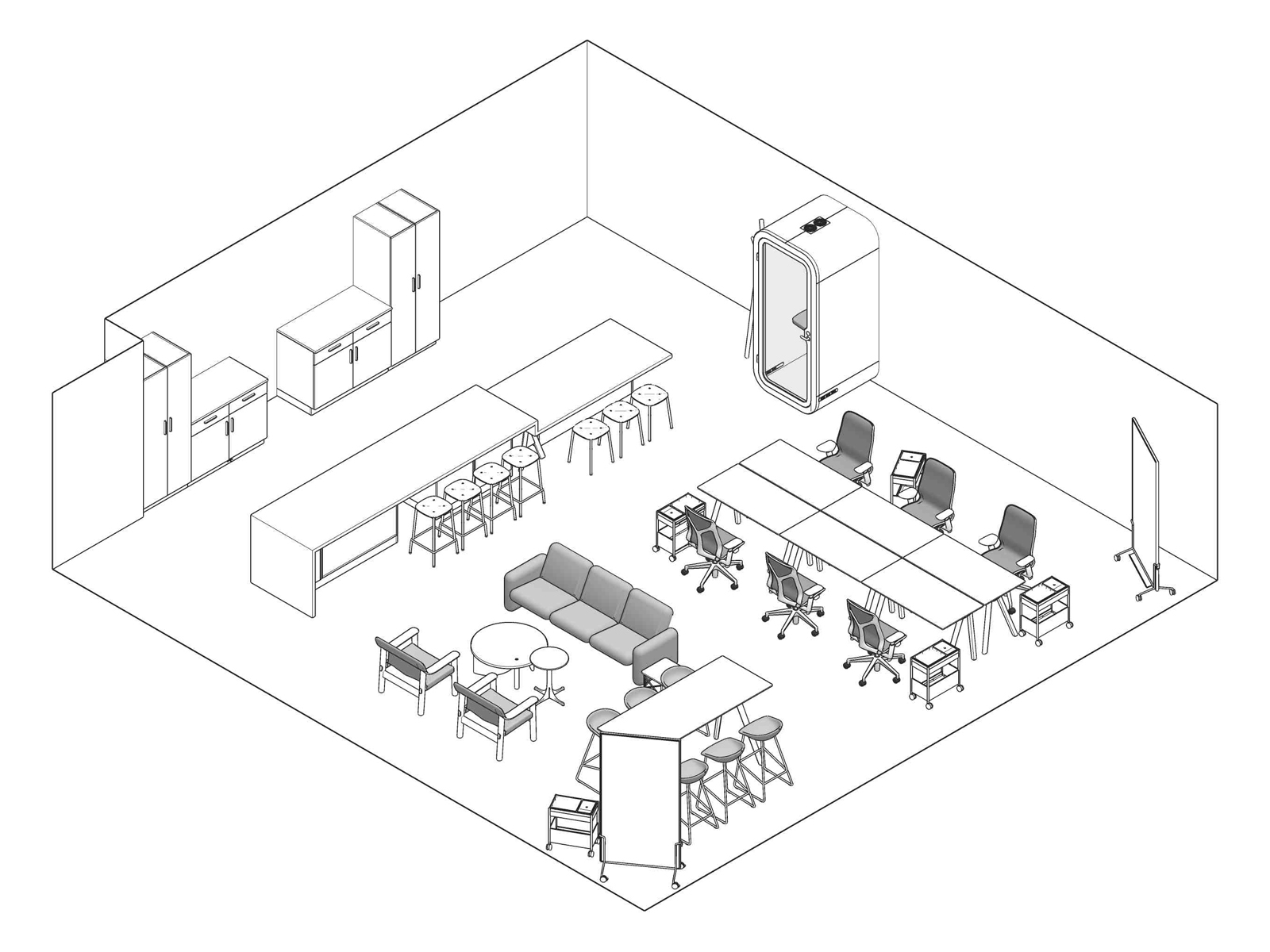 A line drawing - Clubhouse 030