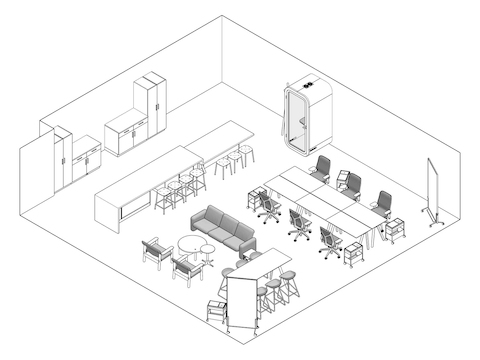 A line drawing - Clubhouse 030