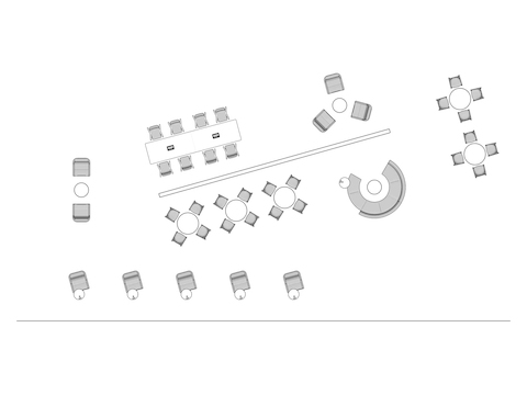 A line drawing viewed from above - A line drawing viewed from above - Common Space 002