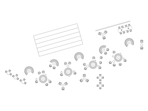 A line drawing viewed from above - Common Space 003