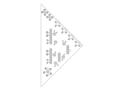 A line drawing viewed from above -  Common Space 004