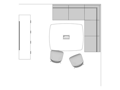 A line drawing viewed from above - Conference 007