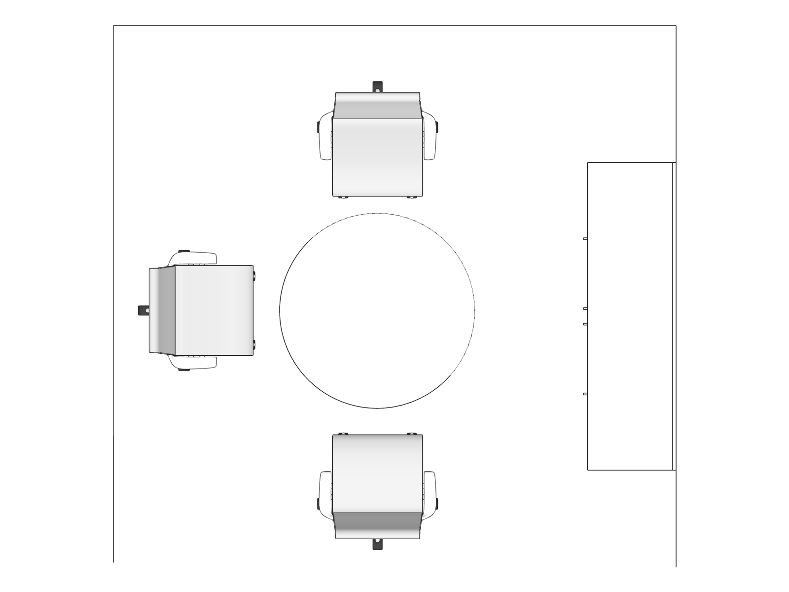 A line drawing viewed from above - Consult 002