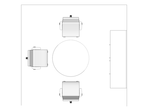 A line drawing viewed from above - Consult 002