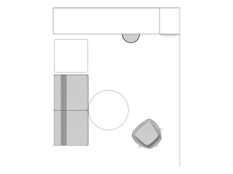 A line drawing viewed from above - Consult 003