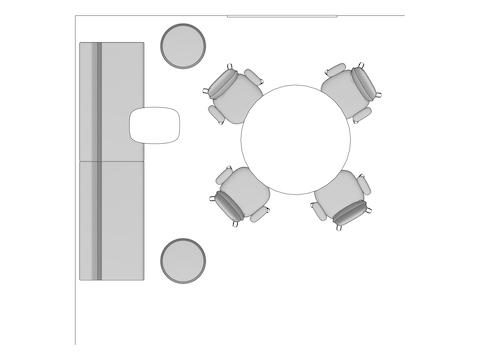 A line drawing viewed from above - Consult 004