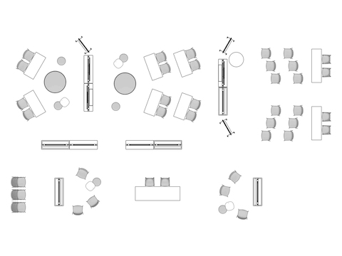 A line drawing viewed from above - Forum 025 A