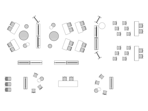 A line drawing viewed from above - Forum 025 B