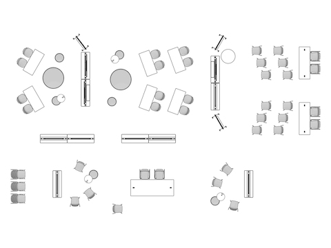 A line drawing viewed from above - Forum 025 C