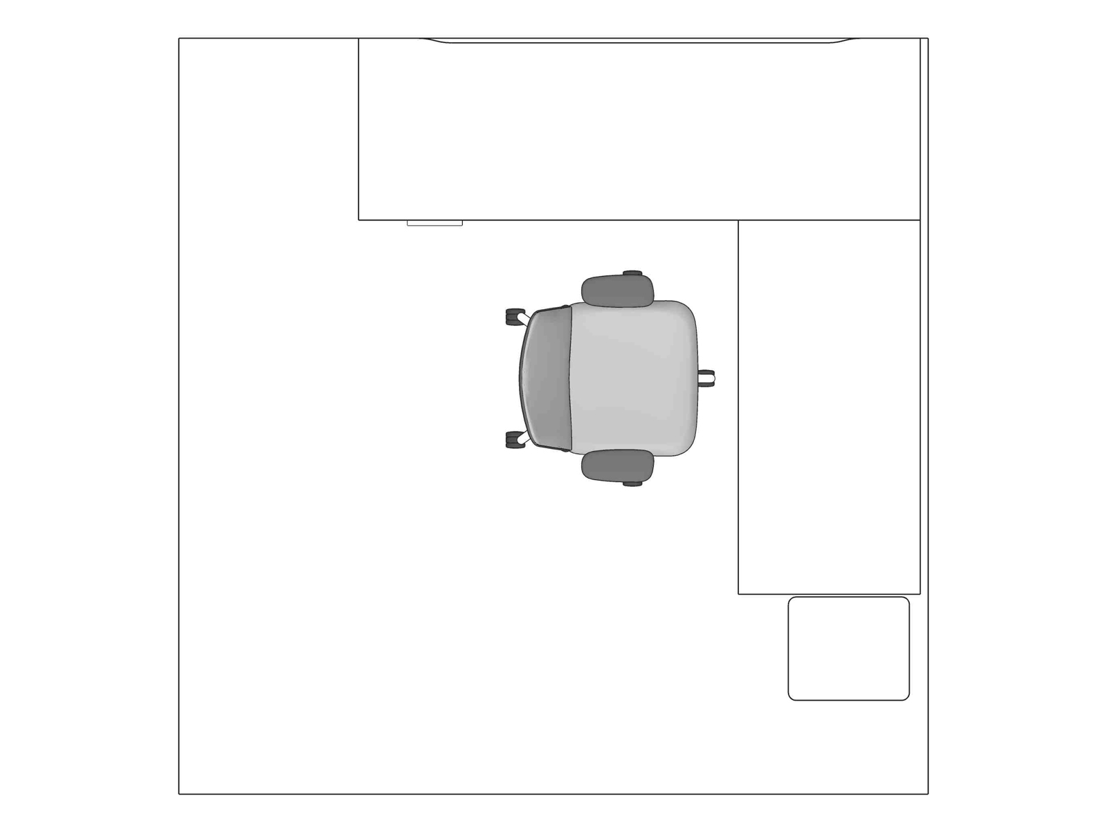 A line drawing viewed from above - Haven 011