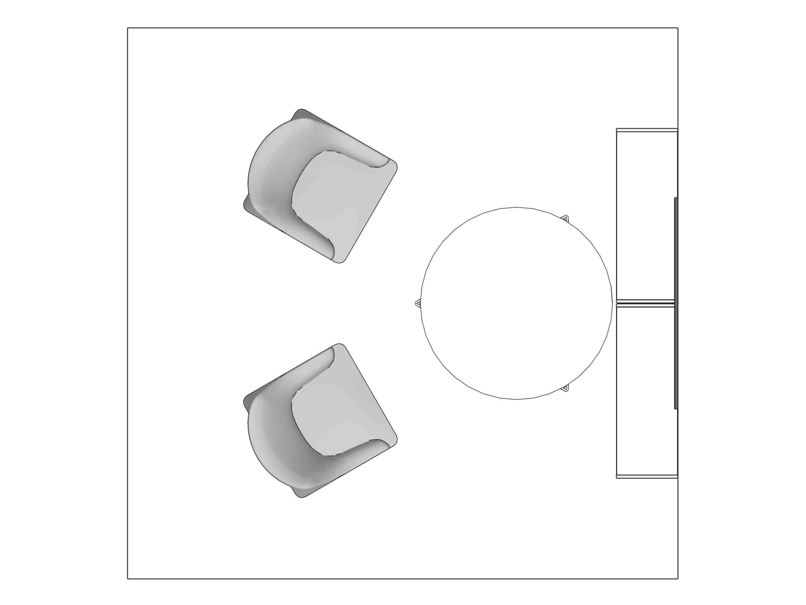 A line drawing viewed from above - Haven 016
