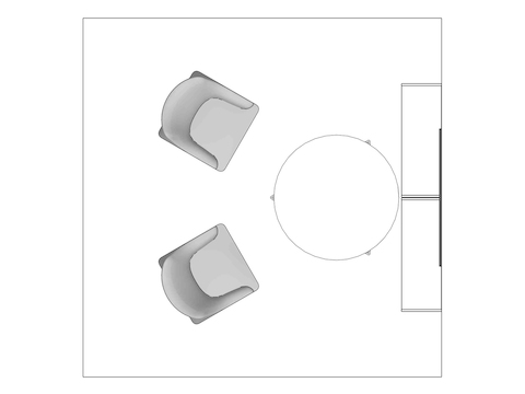 A line drawing viewed from above - Haven 016