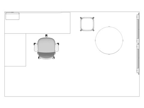 A line drawing viewed from above - Haven 017