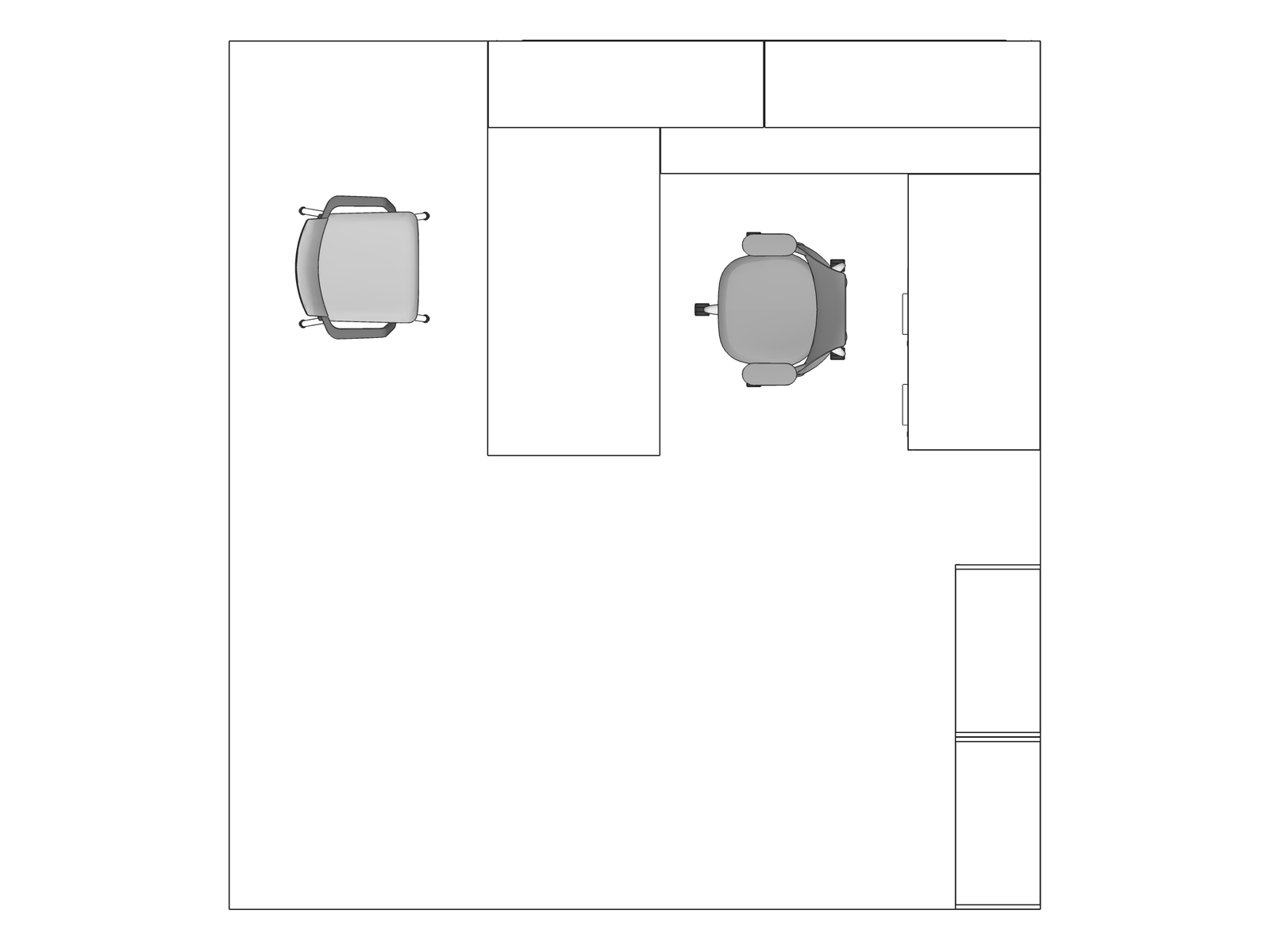 A line drawing viewed from above - Haven 029