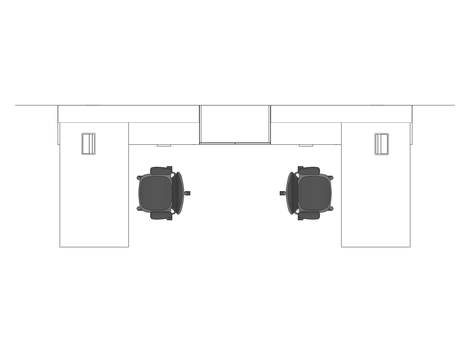 A line drawing viewed from above - Haven 030