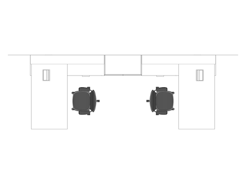 A line drawing viewed from above - Haven 030