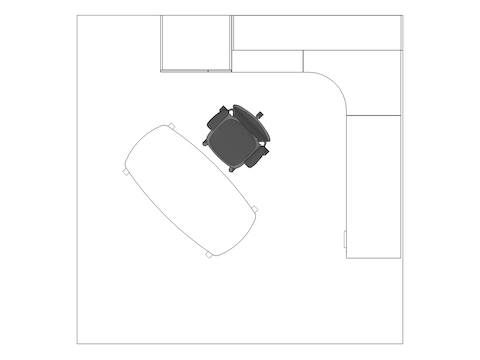 A line drawing viewed from above - Haven 033