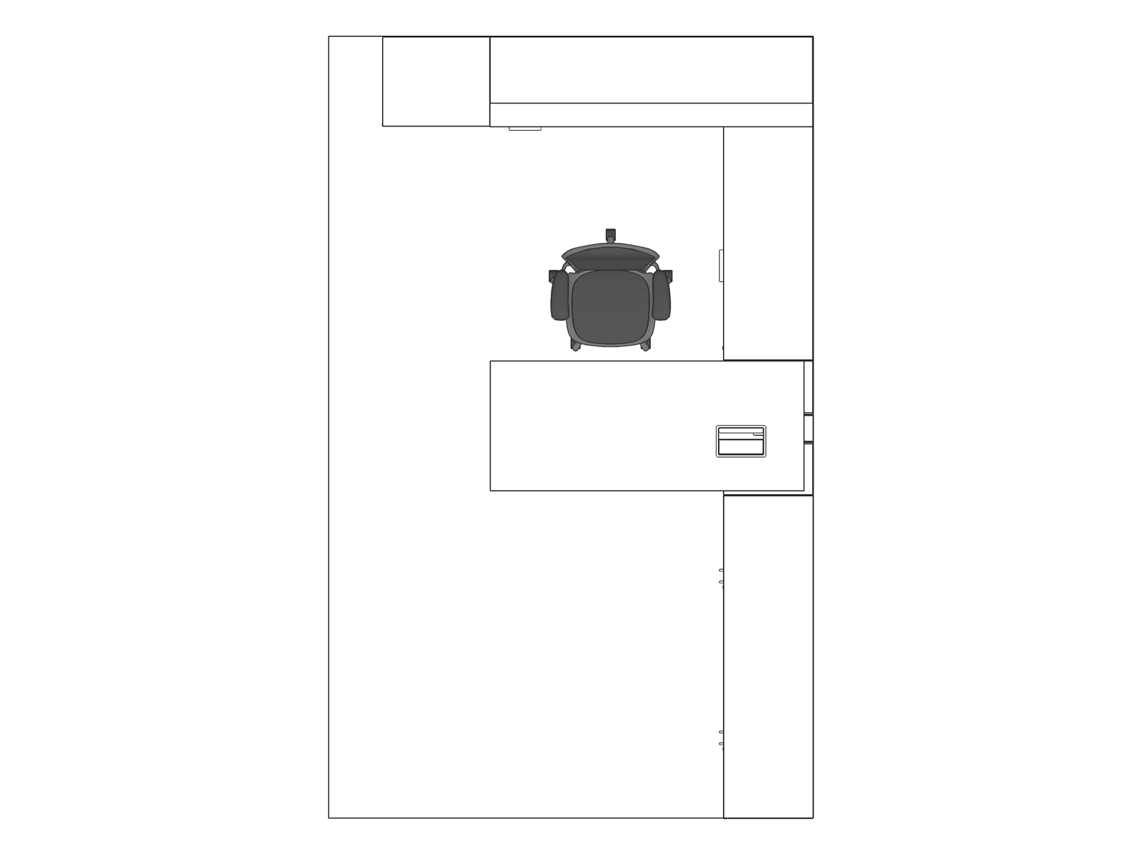 A line drawing viewed from above - Haven 035