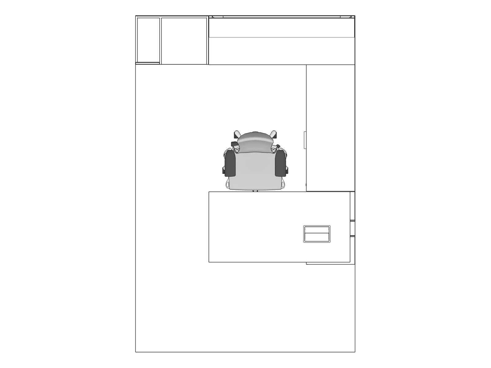 A line drawing viewed from above - Haven 036