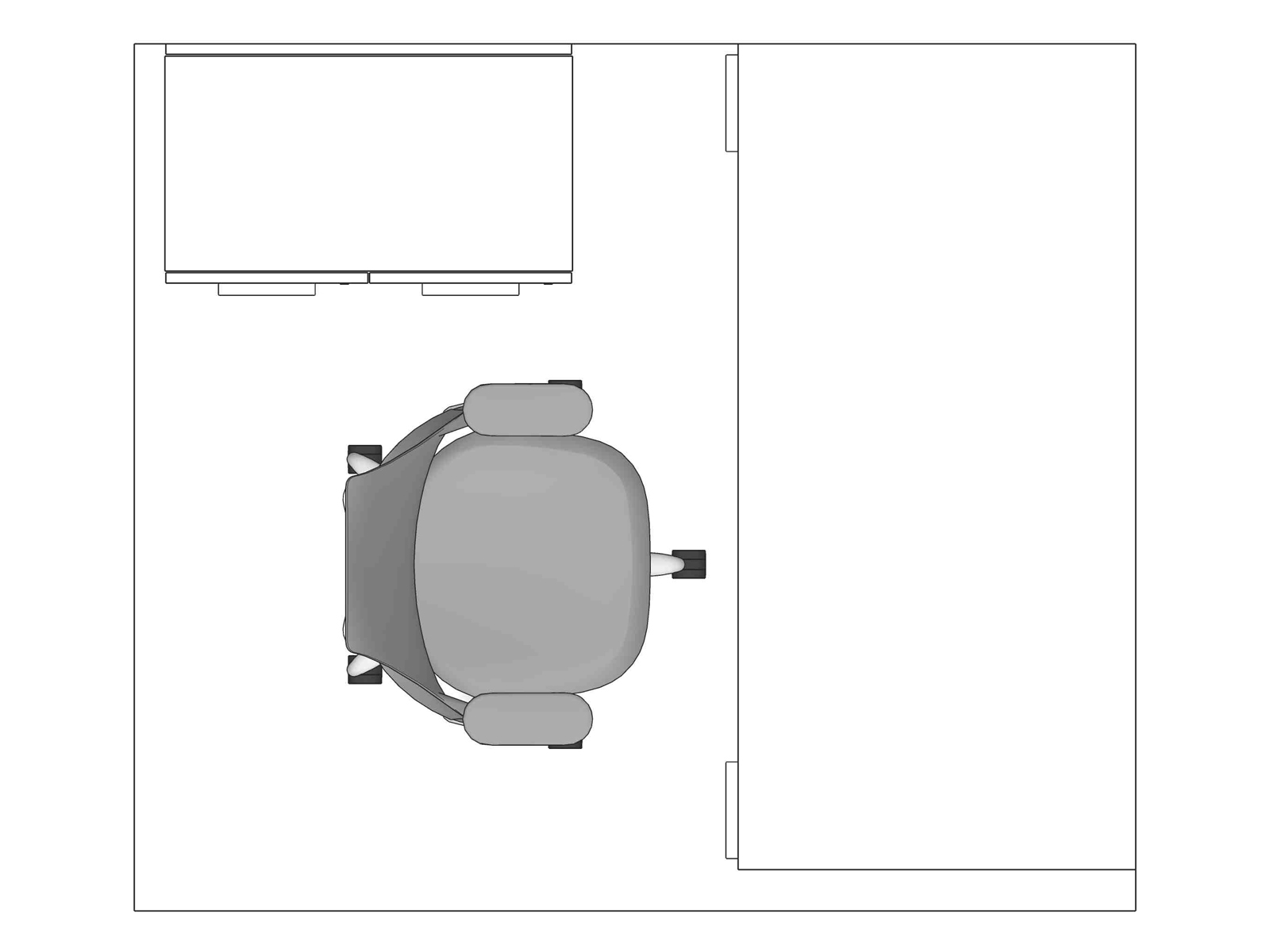 A line drawing viewed from above - Haven 041