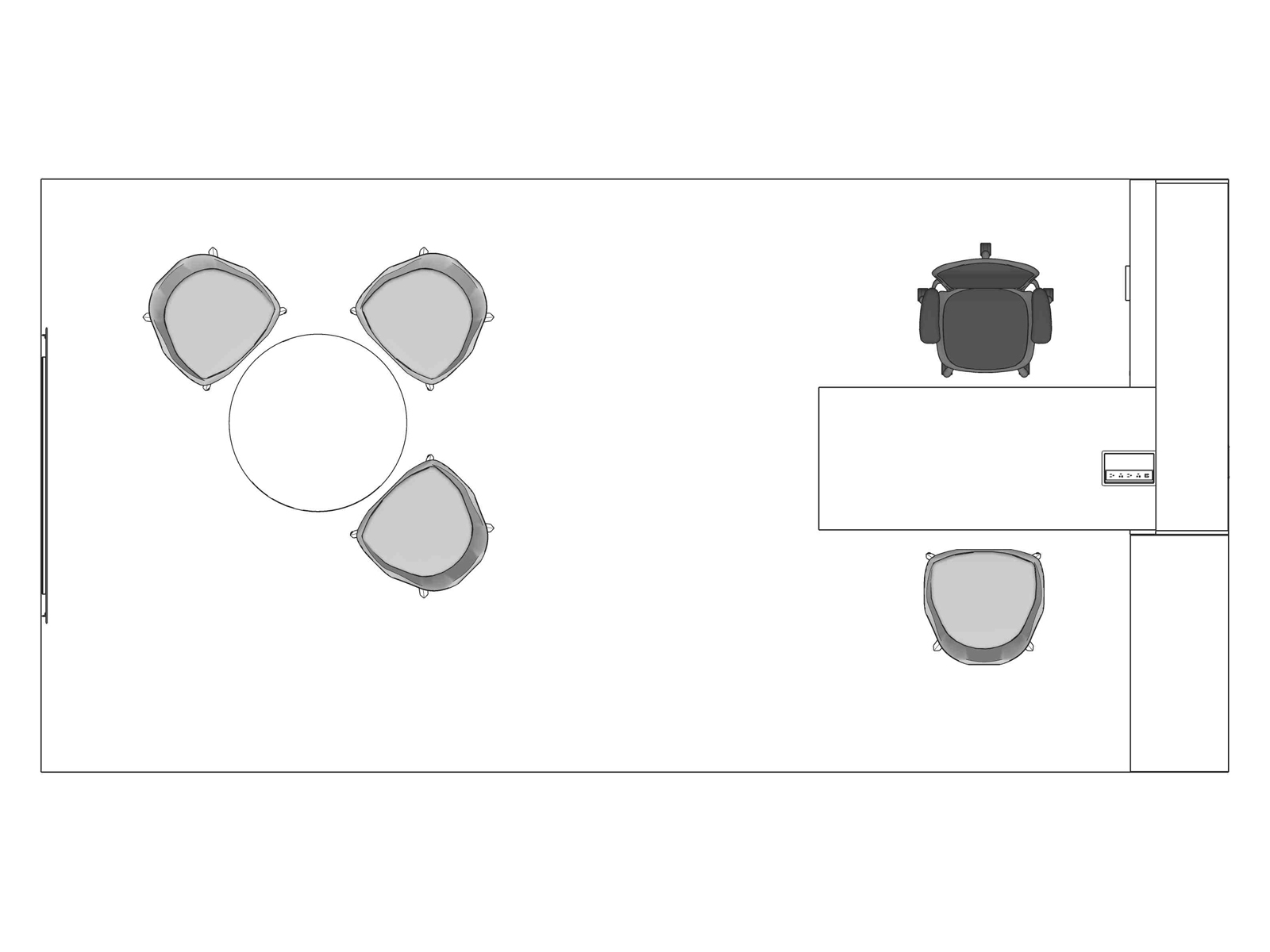 A line drawing viewed from above - Haven 049