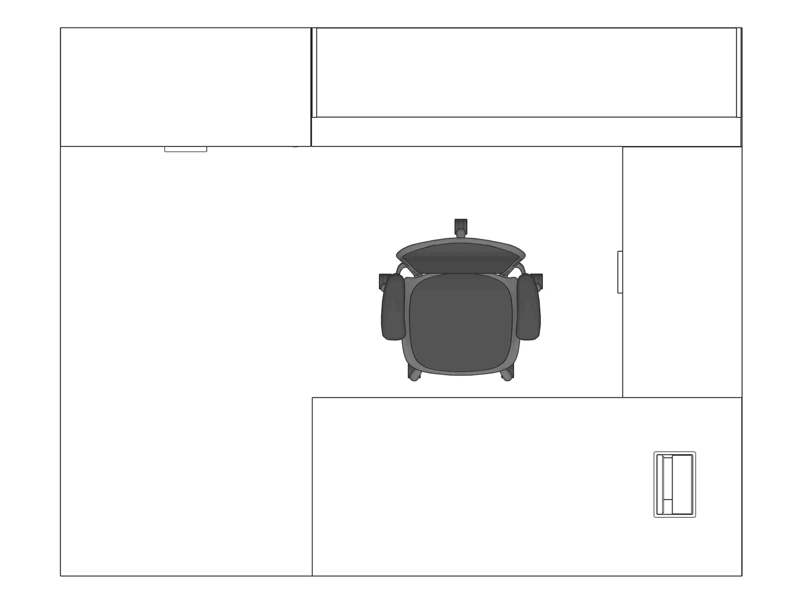 A line drawing viewed from above - Haven 051