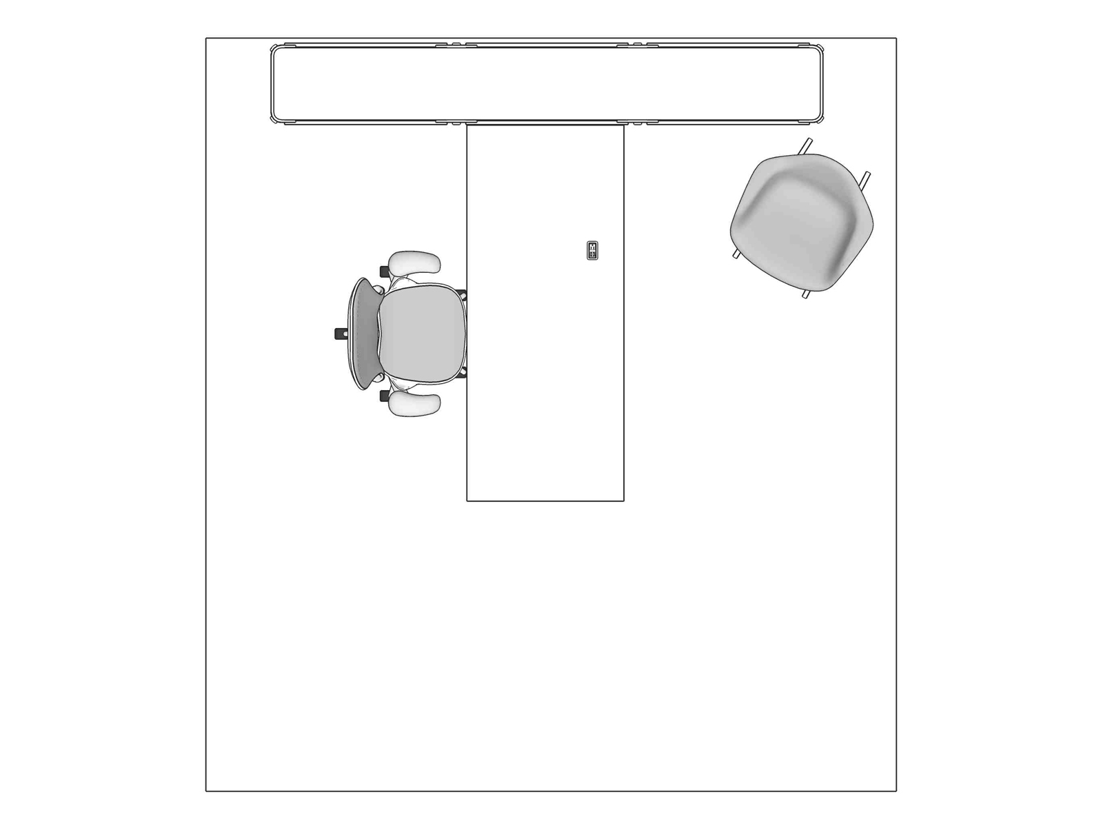 A line drawing viewed from above - Haven 052