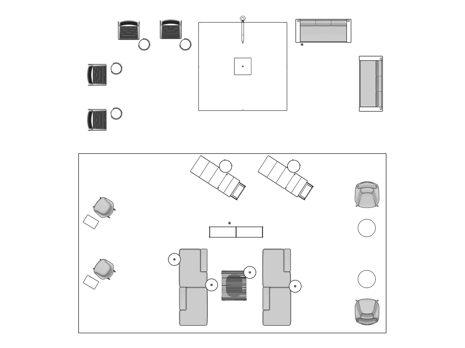 A line drawing viewed from above - Haven 064 B