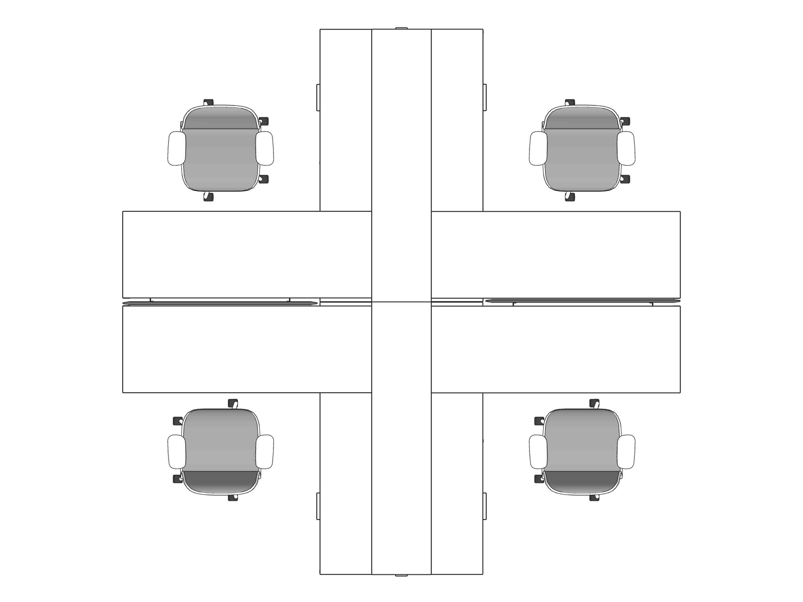 A line drawing viewed from above - Hive 006