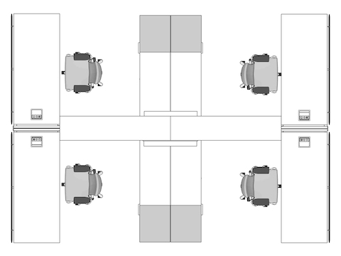 A line drawing viewed from above - Hive 010