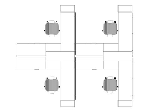A line drawing viewed from above - Hive 011