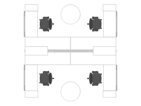 A line drawing viewed from above - Hive 012