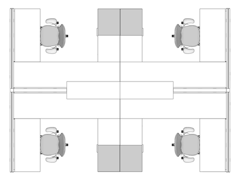 A line drawing viewed from above - Hive 013