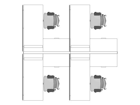A line drawing viewed from above - Hive 016