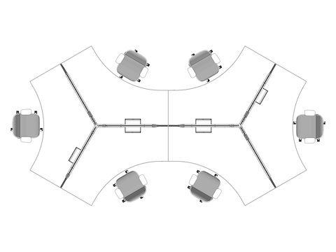A line drawing viewed from above - Hive 074