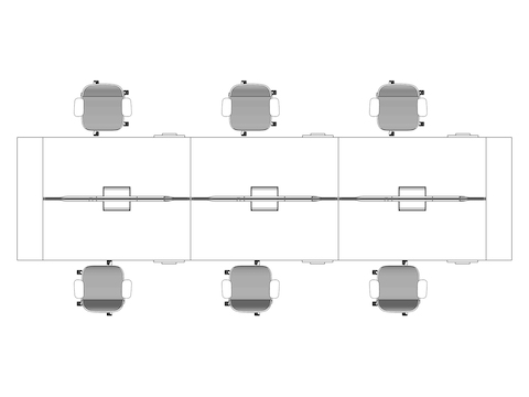 A line drawing viewed from above - Hive 075