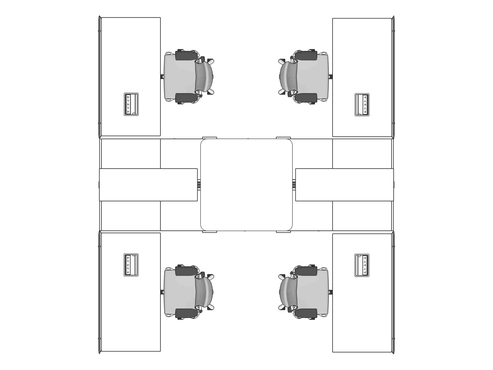 A line drawing viewed from above - Hive 081