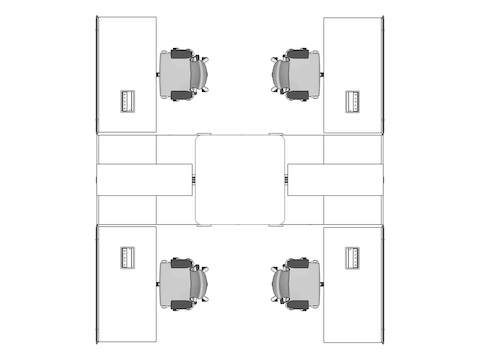 A line drawing viewed from above - Hive 081