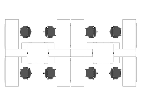 A line drawing viewed from above - Hive 082