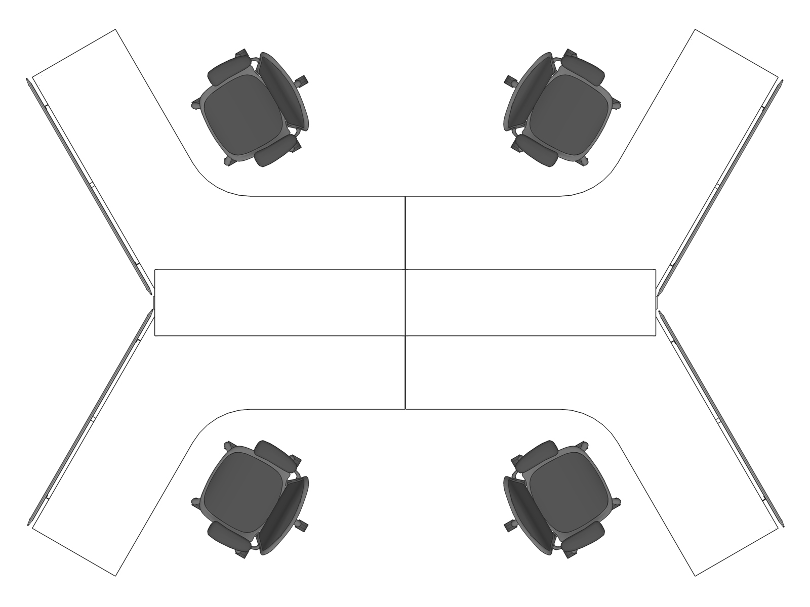 A line drawing viewed from above - Hive 083