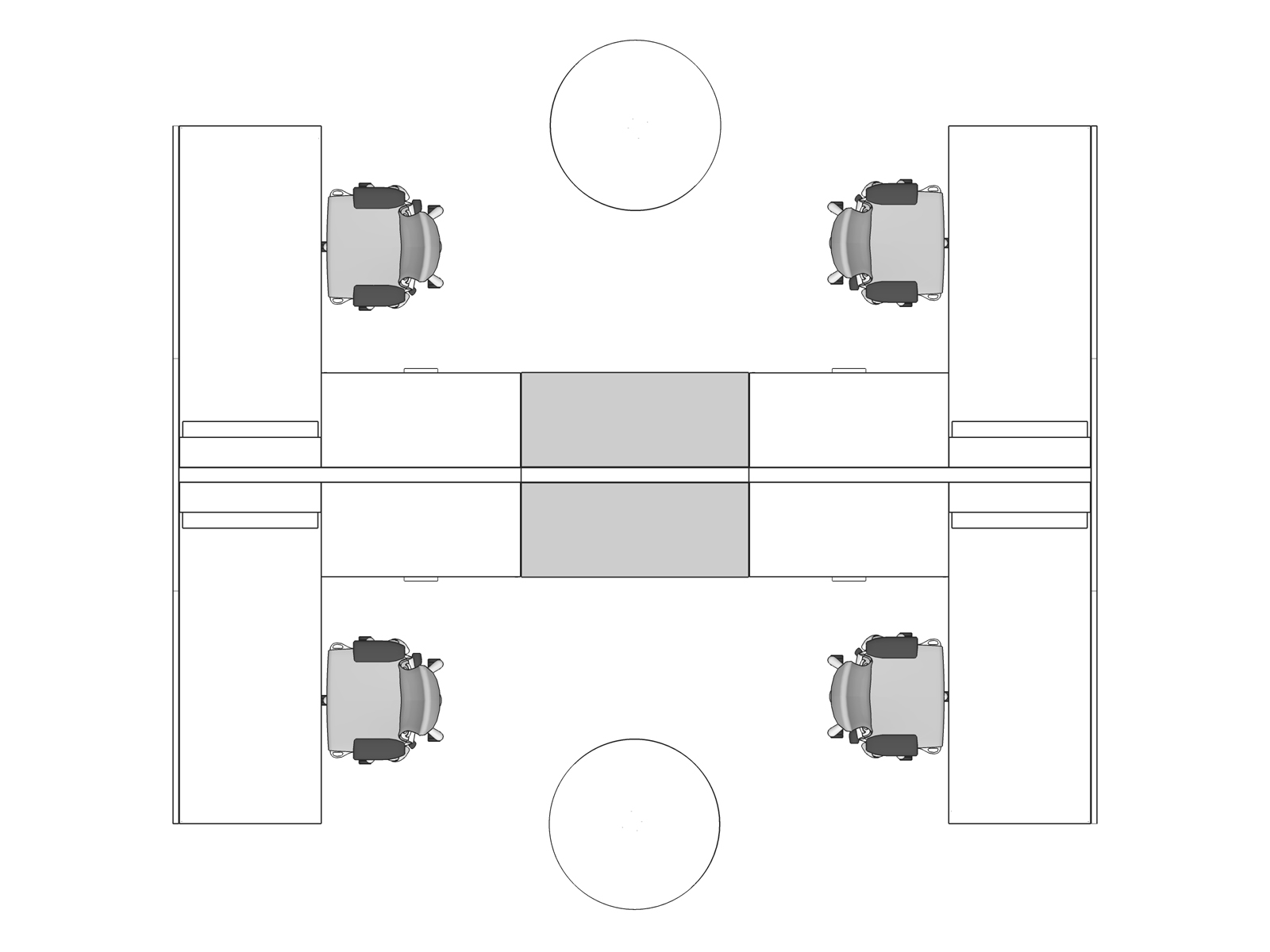 A line drawing viewed from above - Hive 099
