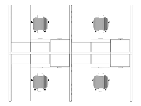 A line drawing viewed from above - Hive 133