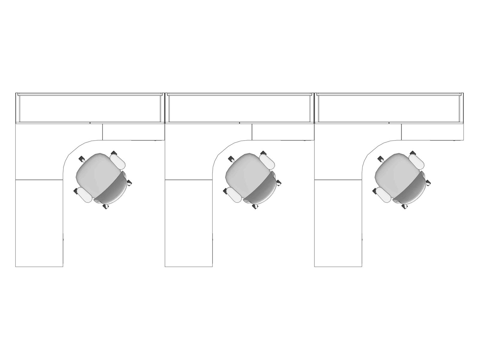 A line drawing viewed from above - Hive 149