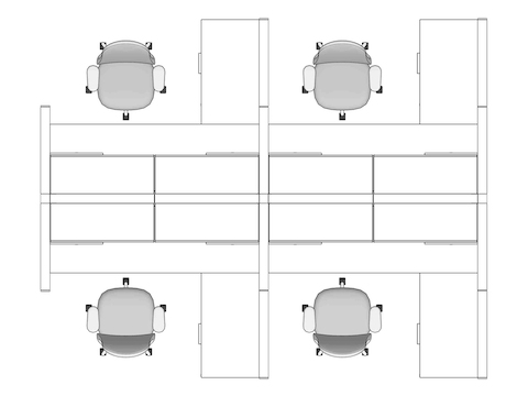 A line drawing viewed from above - Hive 161
