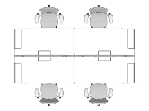 A line drawing viewed from above - Hive 163