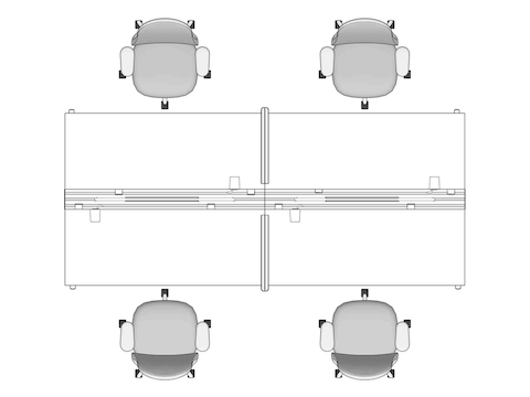 A line drawing viewed from above - Hive 172