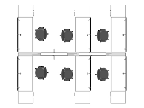 A line drawing viewed from above - Hive 177