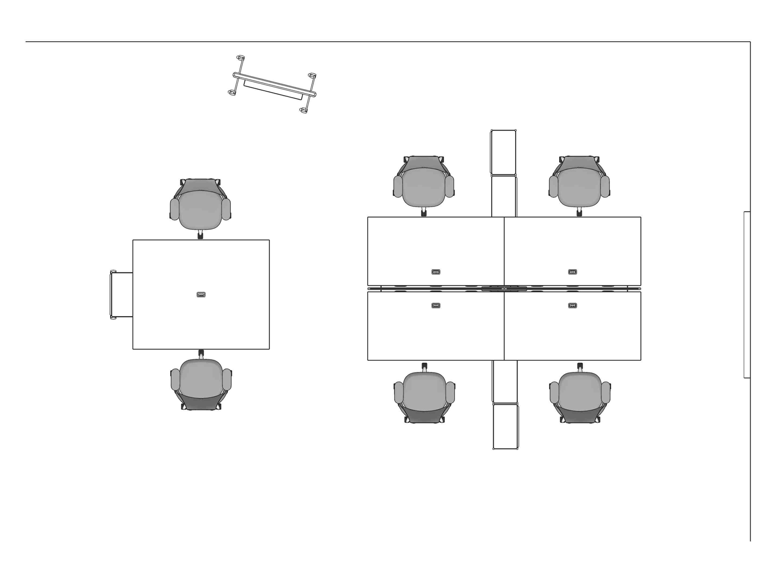 A line drawing viewed from above - Hive 265